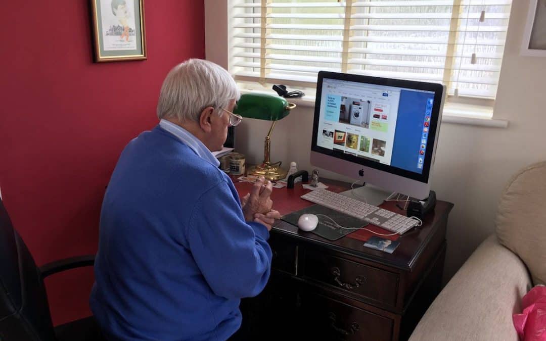 Christopher Garrett at his desk Ebay Entrepreneur Wirral - Ukandoo Academy