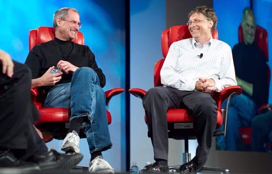 Entrepreneurs Steve Jobs and Bill Gates